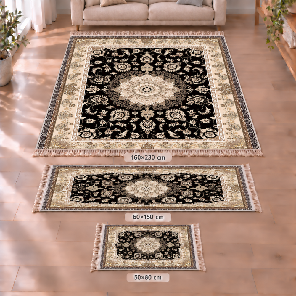 Σετ Χαλιών 3τμχ Flat Velvet με Κρόσια και Σχέδιο (160x230, 60x150, 50x80) WL0639-SET Σετ Χαλιών 3τμχ Flat Velvet με Κρόσια και Σχέδιο (160x230, 60x150, 50x80) WL0639-SET