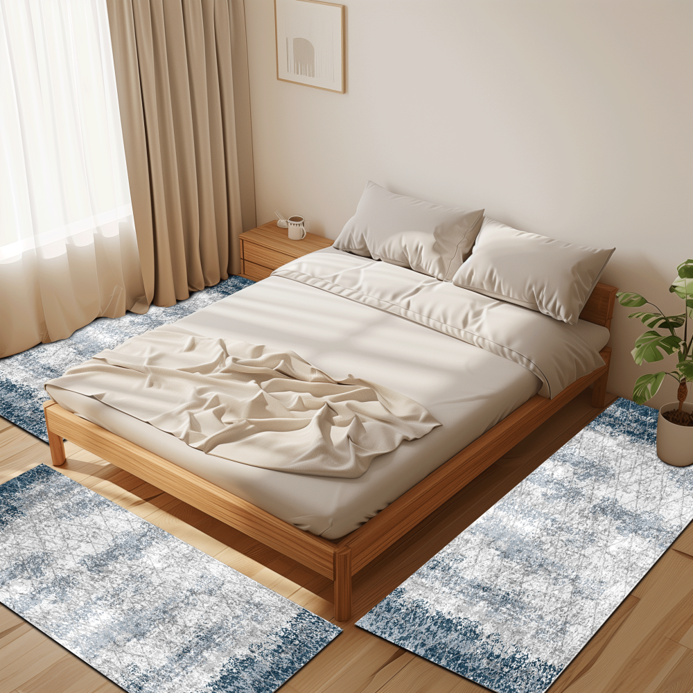  Σετ Κρεβατοκάμαρας 3τμχ (2*80x130 & 1* 80x200) 4 Εποχών με σχέδιο Αντιολισθητικό M-741                                                                                                                                                                    