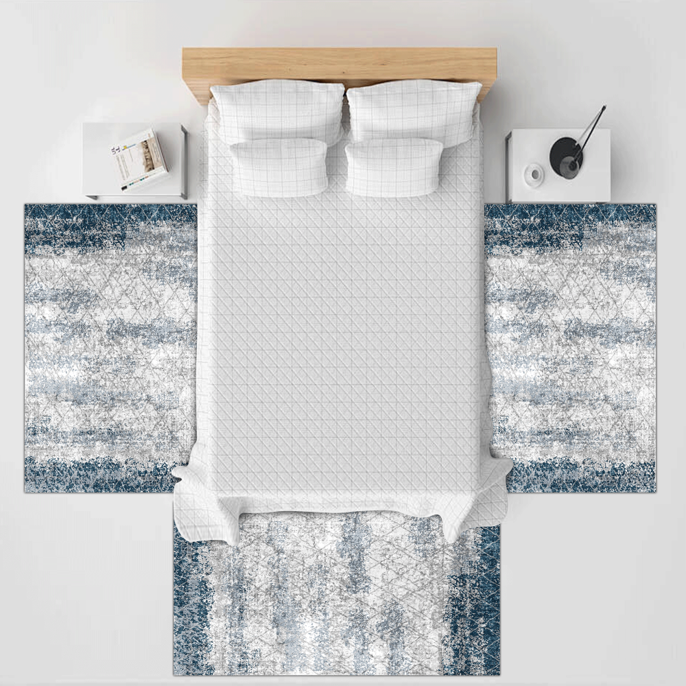  Σετ Κρεβατοκάμαρας 3τμχ (2*80x130 & 1* 80x200) 4 Εποχών με σχέδιο Αντιολισθητικό M-741                                                                                                                                                                    