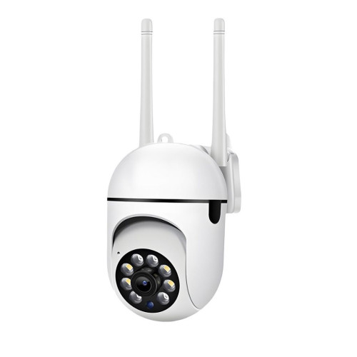 Εξωτερική Διπλή Κάμερα Ασφαλείας Wi‑Fi PTZ 3MP+3MP με Πανοραμική Προβολή 360°, Έγχρωμη Νυχτερινή Όραση και Αμφίδρομη Επικοινωνία IP65 – Λευκή
