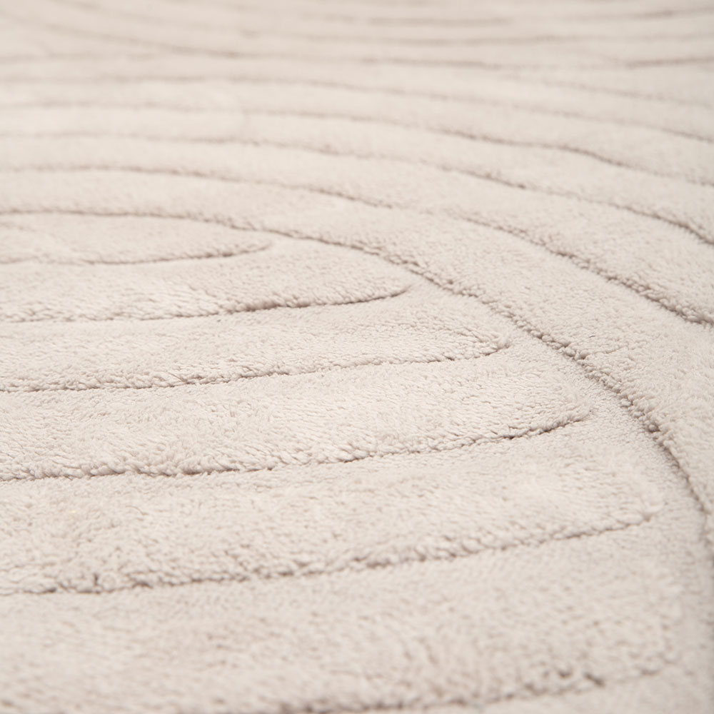 Γούνινο Χαλί Ανάγλυφο "COZY' Μονόχρωμο Γκρί 120x160cm MSC-004-GR-120