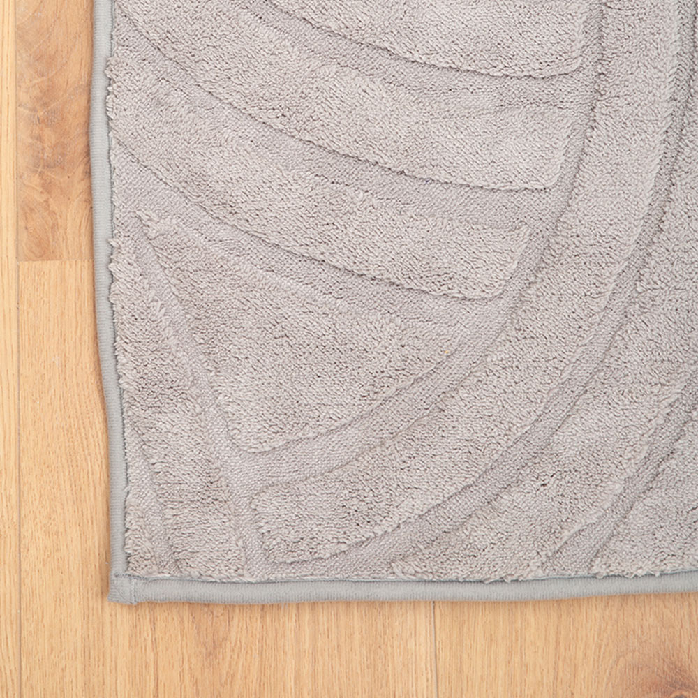 Γούνινο Χαλί Ανάγλυφο "COZY' Μονόχρωμο Γκρί 120x160cm MSC-004-GR-120