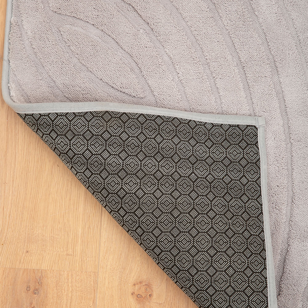 Γούνινο Χαλί Ανάγλυφο "COZY' Μονόχρωμο Γκρί 120x160cm MSC-004-GR-120