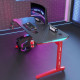 Γραφείο Gaming D2106 – RGB 7-Χρωμος Φωτισμός - Λευκό -140 × 60 × 74 cm
