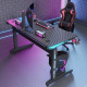 Γραφείο Gaming D2106 – RGB 7-Χρωμος Φωτισμός - Mαύρο -140 × 60 × 74 cm