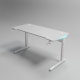 Γραφείο Gaming D2106 – RGB 7-Χρωμος Φωτισμός - Λευκό -140 × 60 × 74 cm