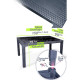 Σετ 7τμχ Τραπεζαρία Κήπου και Βεράντας Napoli Ανθρακί 130x75cm