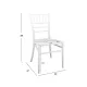 Καρέκλα Πολυπροπυλένιου Catering Tiffany Λευκό 39x47x89cm