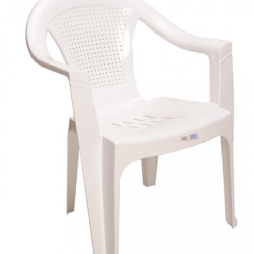 Καρέκλα Πλαστική Ερμής (Λευκό) EMR-WHITE