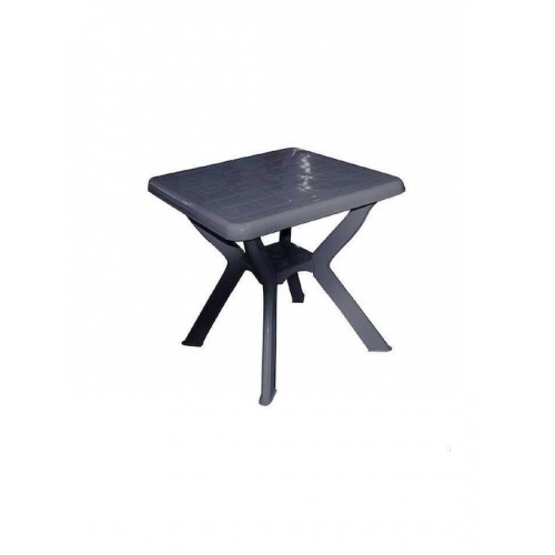 Τραπέζι Πλαστικό Δεμένο 70×70cm (Γκρι Ανθρακί)