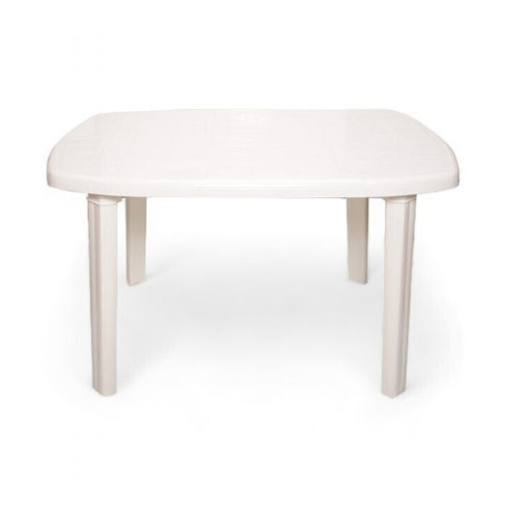 Τραπέζι Πλαστικό Οβάλ 90×150cm (Λευκό)