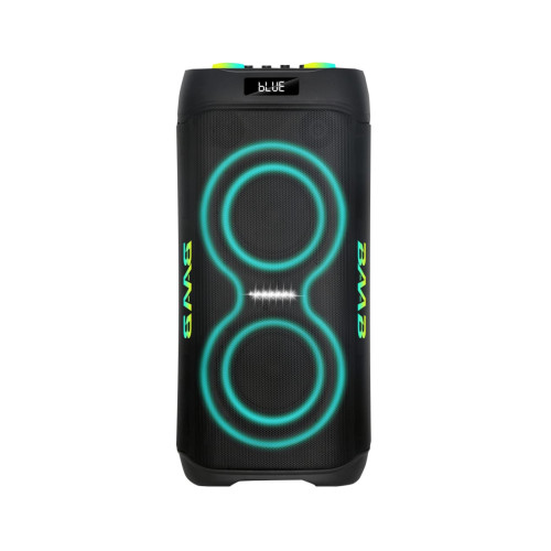 Επαναφορτιζόμενο Ηχείο Karaoke B206-05 60W DSP με 2×6,5″, Bluetooth, RGB LED, TWS & 2 Ασύρματα Μικρόφωνα
