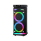 Επαναφορτιζόμενο Ηχείο Karaoke B210-08 60W DSP με 2×10″, Bluetooth, RGB LED, TWS & 2 Ασύρματα Μικρόφωνα