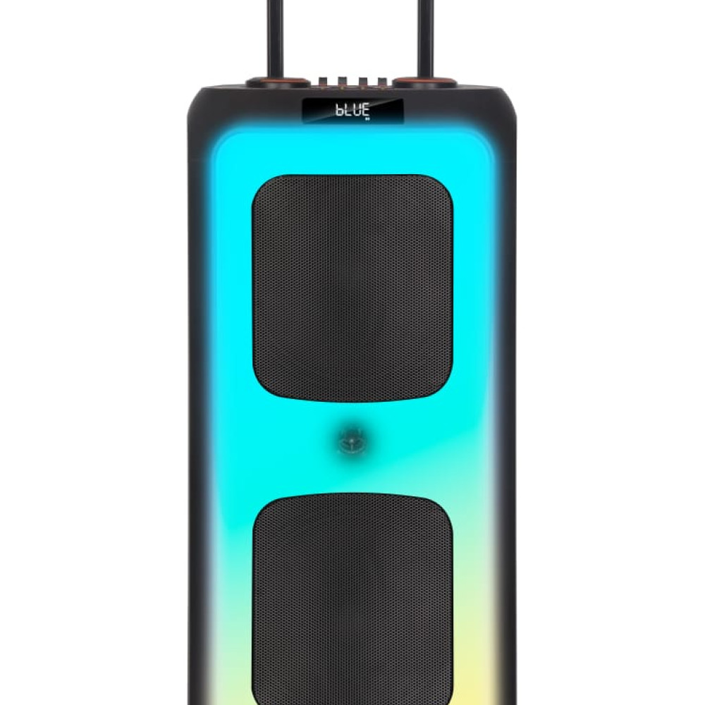 Επαναφορτιζόμενο Ηχείο Karaoke JBR-C107 60W με 2×10″, Bluetooth, RGB LED, TWS, Τηλεσκοπική Λαβή & 2 Ασύρματα Μικρόφωνα
