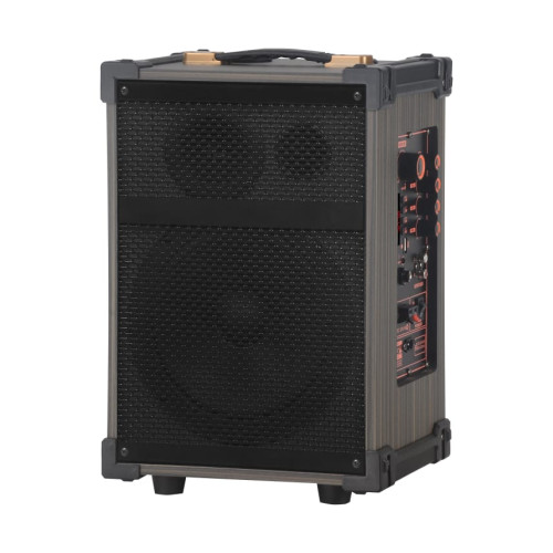 Επαναφορτιζόμενο Φορητό Ηχείο Karaoke NDR-C8 40W με Ηχεία 8″ & 3″, Bluetooth, USB/TF, FM, TWS, LED & 2 Μικρόφωνα