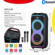 Επαναφορτιζόμενο Φορητό Ηχείο Karaoke  40W με 2×6,5″, Bluetooth, RGB LED, TWS & 2 Ασύρματα Μικρόφωνα