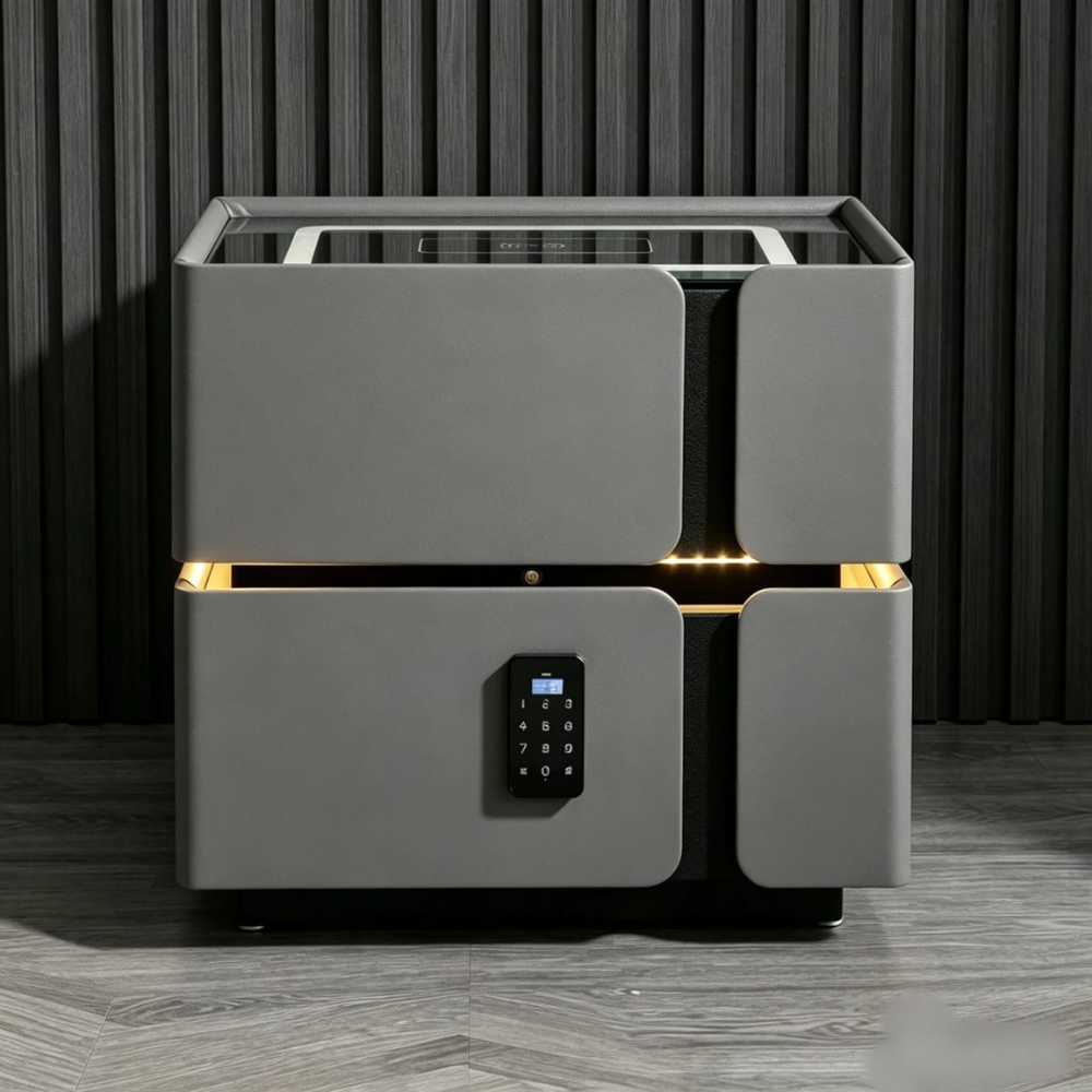 SMARTLUX ΕΞΥΠΝΟ ΚΟΜΟΔΙΝΟ ΜΕ BLUETOOTH ΗΧΕΙΑ, ΑΣΥΡΜΑΤΗ ΦΟΡΤΙΣΗ, LED ΦΩΤΙΣΜΟ & ΚΛΕΙΔΑΡΙΑ ΜΕ ΚΩΔΙΚΟ ΛΕΥΚΟ B01-WHITE