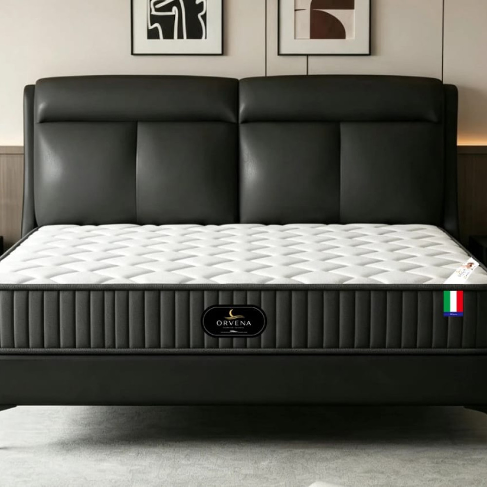 Ανατομικό Στρώμα Αφρού ORVENA 120x200x25 STRU-06-BLACK με ύψος 25CM