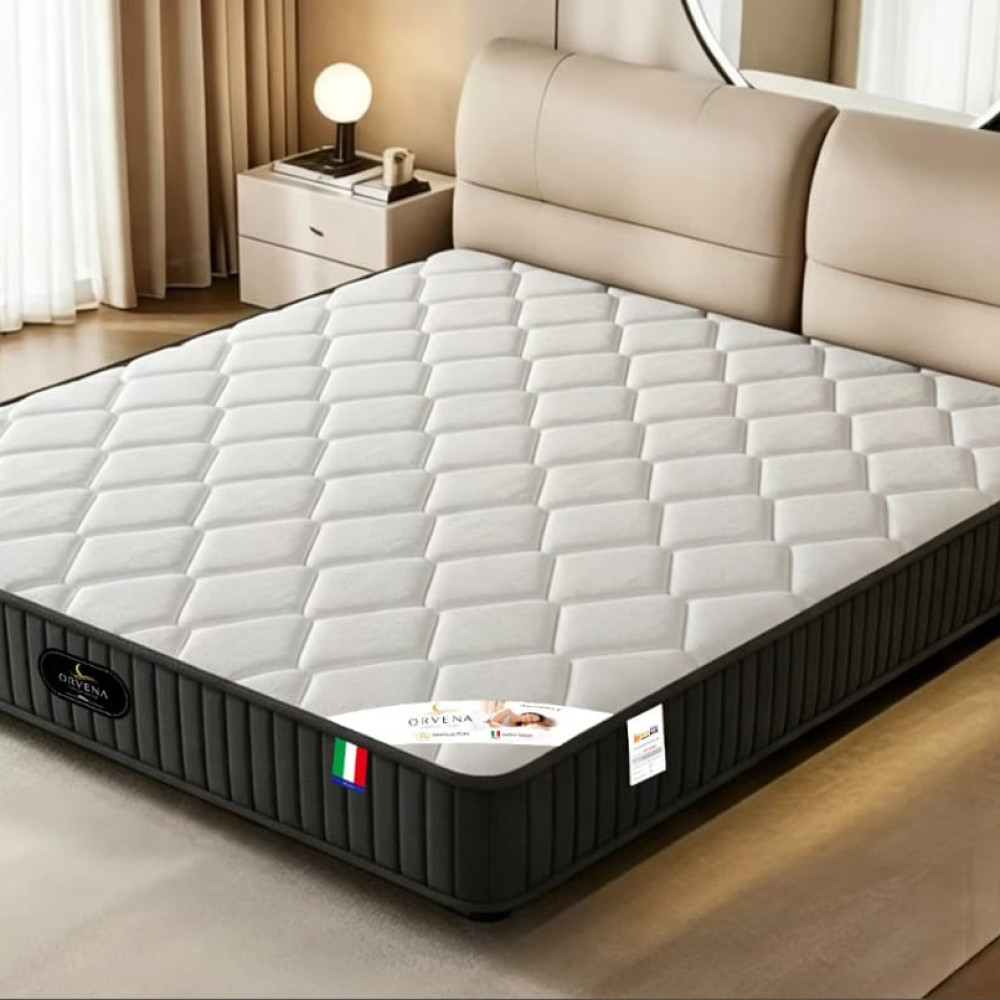 Ανατομικό Στρώμα Αφρού ORVENA 120x200x25 STRU-06-BLACK με ύψος 25CM
