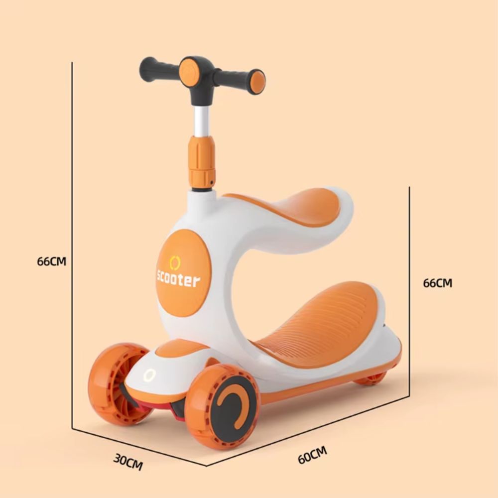 3 σε 1 Παιδικό Πατίνι – Κουνιστό Ποδηλατάκι & Ποδοκίνητο Ride-On με Φρένο Ποδιού & Ανθεκτική Κατασκευή | Για Παιδιά 2–10 Ετών Μπλε HLBB-808-BLUE