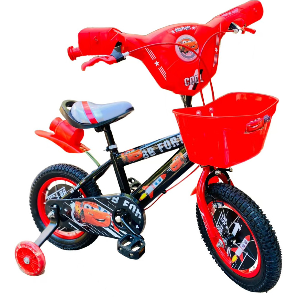 Παιδικό Ποδήλατο McQueen με φώτα και μουσική 16" Κόκκινο