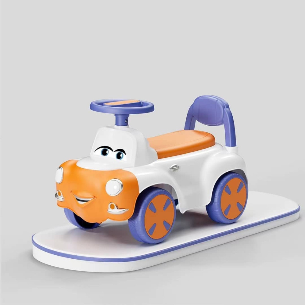 Περπατούρα Αυτοκινητάκι με Φώτα και Μουσική Λευκό WL5188-WHITE