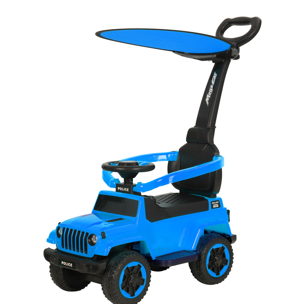 Περπατούρα τύπου JEEP με χειρολαβή, Φώτα και Μουσική Σκίαστρο Μπλε για 12+ Μηνών TC-219-BLUE Περπατούρα τύπου JEEP με χειρολαβή, Φώτα και Μουσική Σκίαστρο Μπλε για 12+ Μηνών TC-219-BLUE