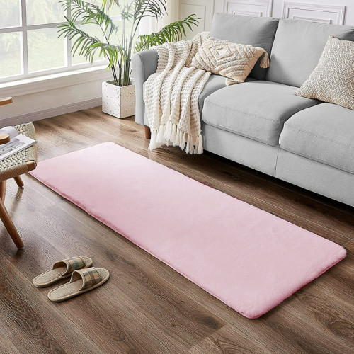 Διάδρομος Γούνινος Rabbit Ρόζ 80cm (πλάτος)  RBTPN