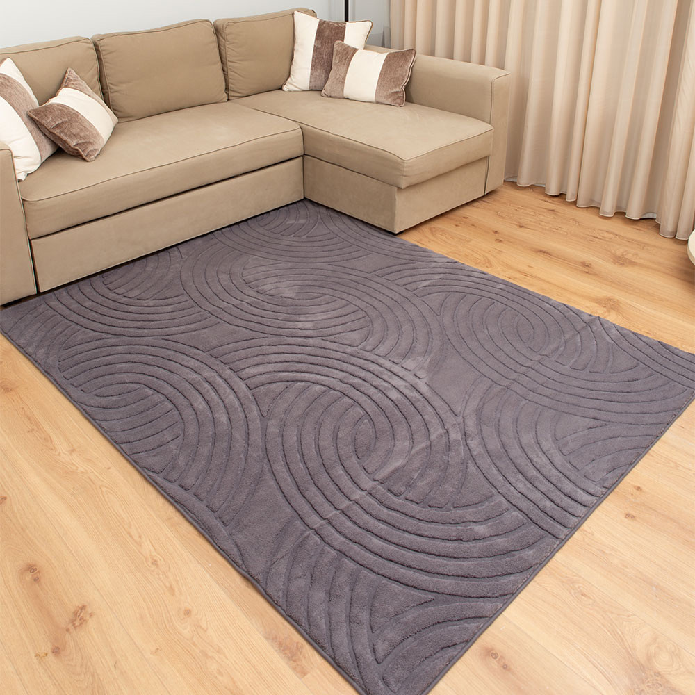 Απαλό γούνινο χαλί ανάγλυφο COZY από οικολογικό πολυεστέρα