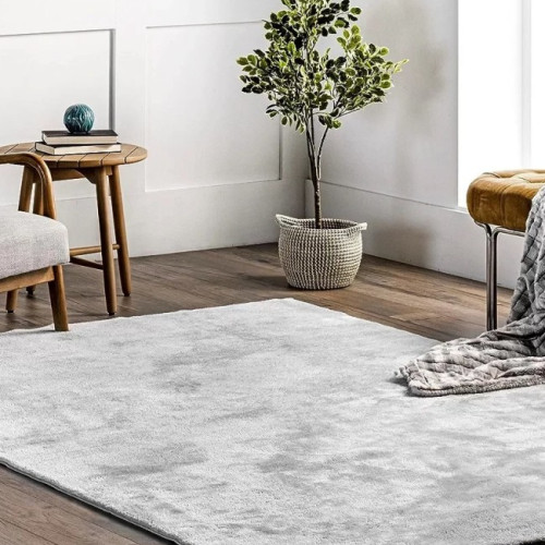 Γούνινο Χαλί Rabbit Μονόχρωμο Γκρί RBTGR - 200X250CM