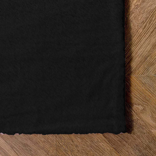 Γούνινο Χαλί Rabbit Μονόχρωμο Μαύρο RBTBL - 160X210CM