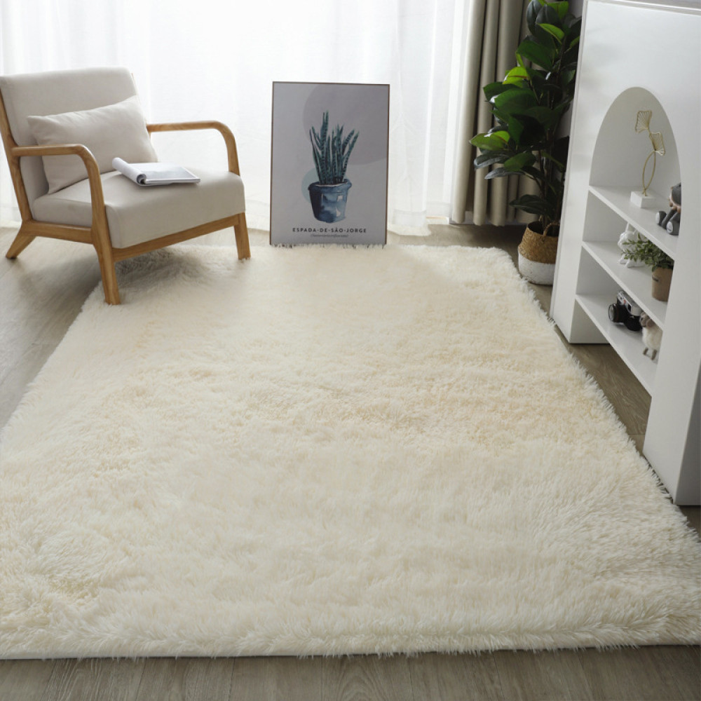 Πατάκι γούνινο κρεμ 60x90cm- άνεση και ζεστασιά
