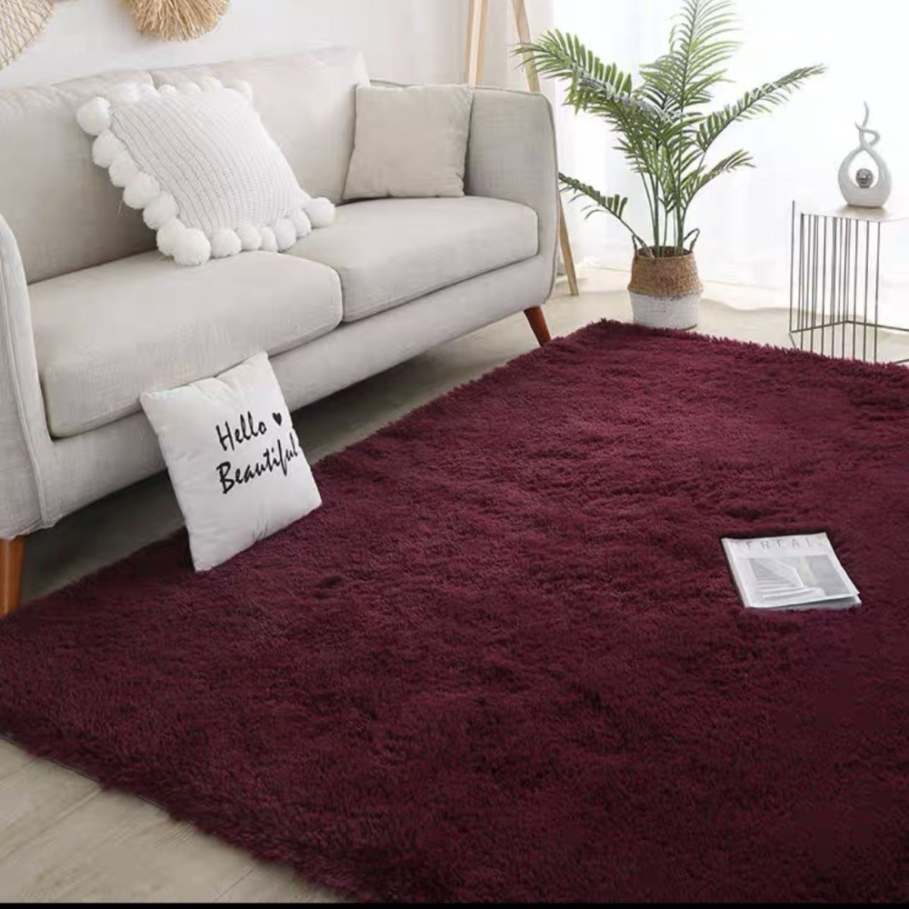 Πατάκι γούνινο μπορντό 60x90cm- άνεση και ζεστασιά