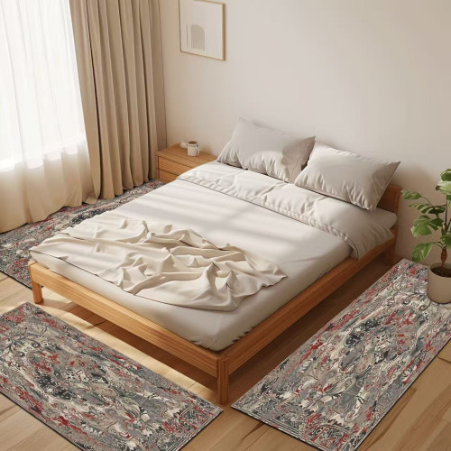 Σετ Κρεβατοκάμαρας 3τμχ (2*80x130 & 1* 80x200) 4 Εποχών με σχέδιο Αντιολισθητικό BS166-SET