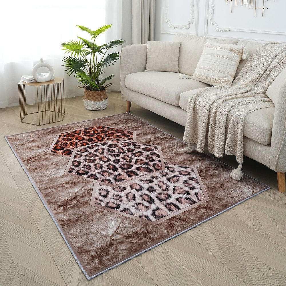 Αφράτο χαλί Flat Velvet 120x170cm, μονόχρωμο, βελούδινη υφή 12mm, σε μοντέρνα διακόσμηση σαλονιού