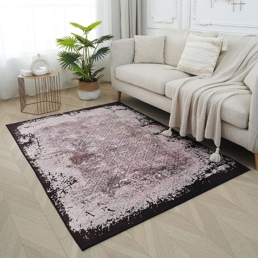 Αφράτο χαλί Flat Velvet 160x220cm, μονόχρωμο, βελούδινη υφή 12mm, σε μοντέρνα διακόσμηση σαλονιού