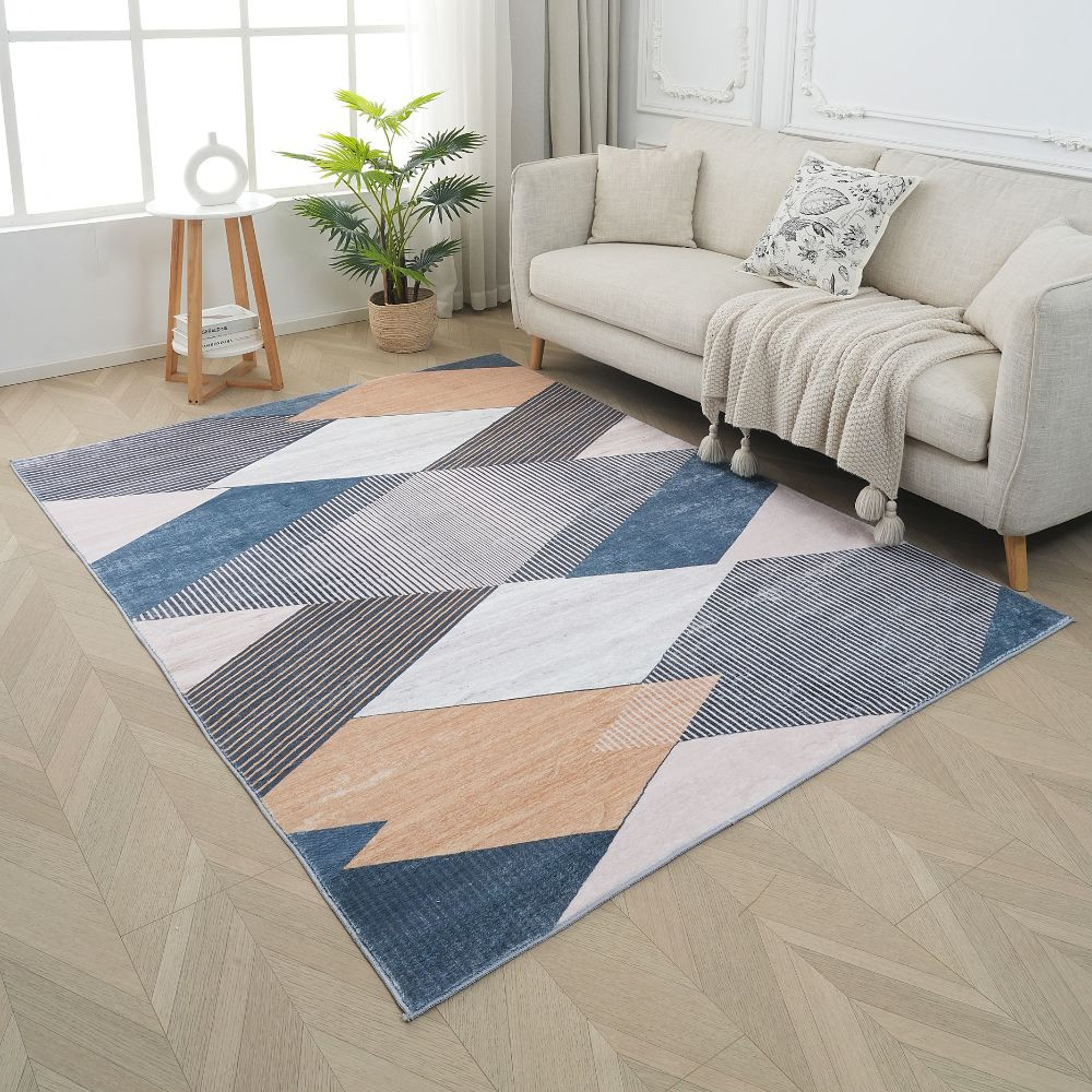 Χαλί London Soft Touch με σχέδιο 160x210cm με απαλή βελούδινη υφή Χαλί με σχέδιο 160x210cm imitation cashmere υψηλής πυκνότητας