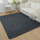 Χαλί Shaggy Soft Touch Μονόχρωμα Σκούρο Γκρί 120x160cm J03-DARKGRAY-120