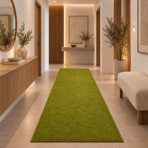 Διάδρομος Shaggy Soft Touch Μονόχρωμα Πράσινο 80cm J03-GRASSGREEN-diad