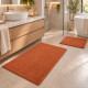 Σετ 2τμχ πατάκια Shaggy Soft Touch Μονόχρωμα Caramel (50x80cm & 50x40cm) J03-KHAKI-PAT