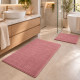 Σετ 2τμχ πατάκια Shaggy Soft Touch Μονόχρωμα Ροζ (50x80cm & 50x40cm) J03-PINK-PAT