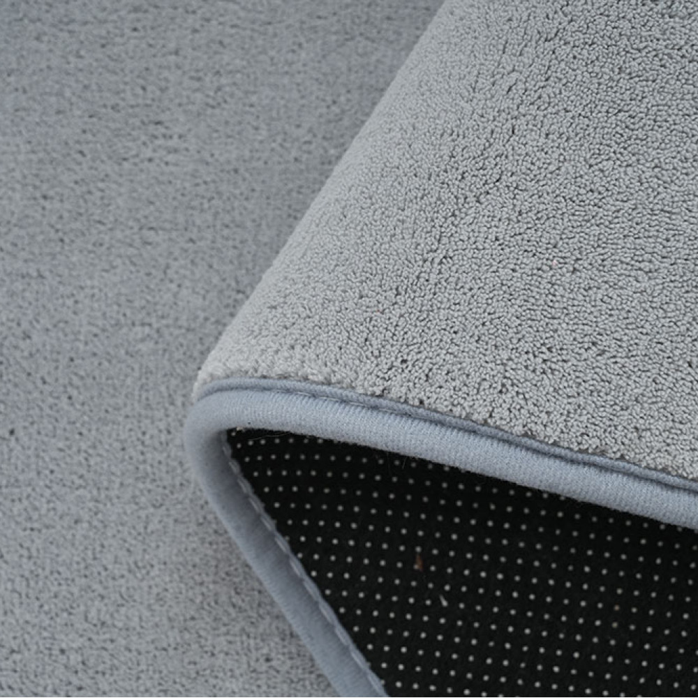 Διάδρομος Shaggy Soft Touch Μονόχρωμα Ασημί Γκρι 80cm J03-SILVERGRAY-diad