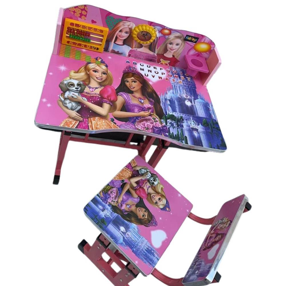 Παιδικό Γραφείο Ρυθμιζόμενο  "BARBIE"  με αποθηκευτικό χώρο για Ηλικίες 3-12 ΕΤΩΝ 69Χ45Χ90    D4