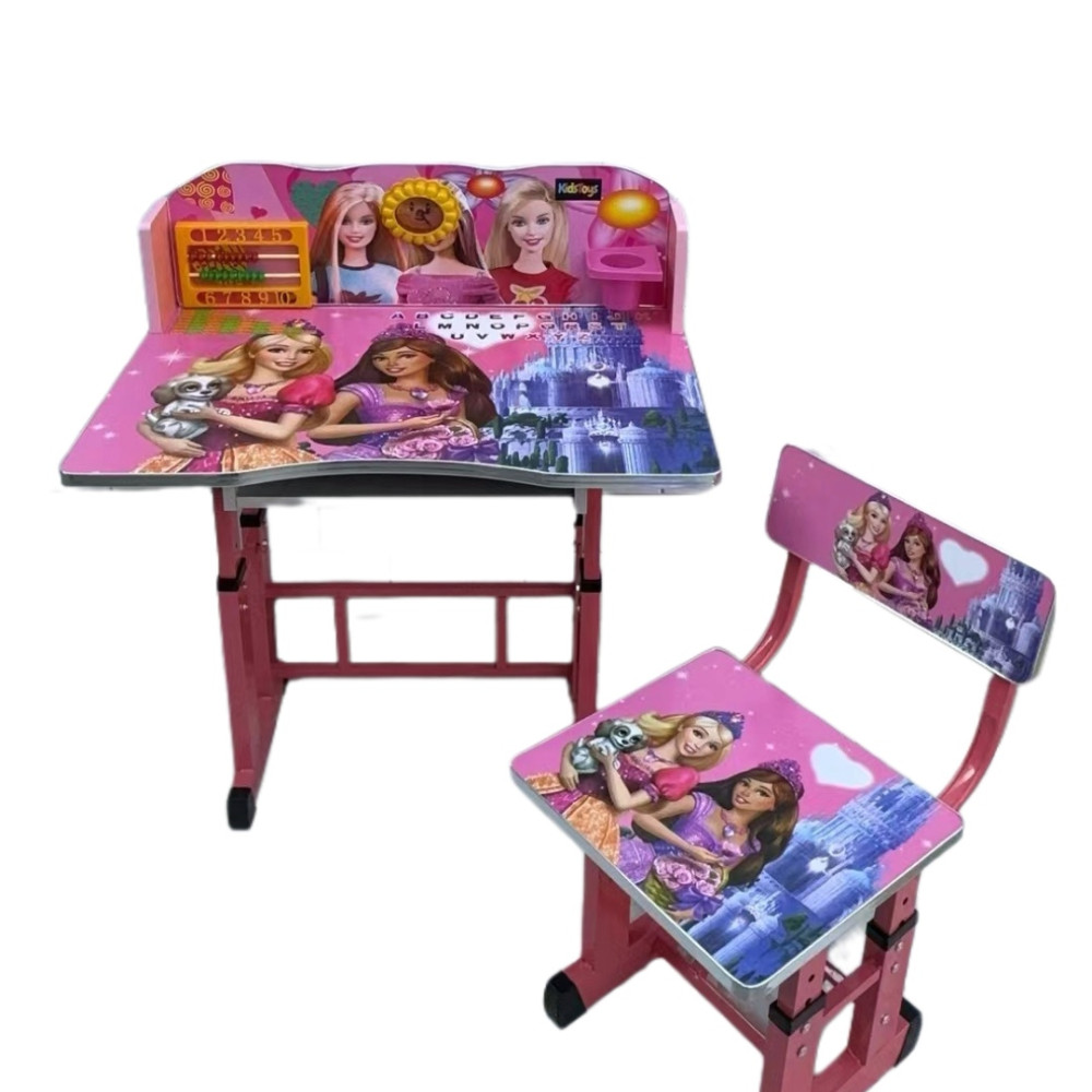 Παιδικό Γραφείο Ρυθμιζόμενο  "BARBIE"  με αποθηκευτικό χώρο για Ηλικίες 3-12 ΕΤΩΝ 69Χ45Χ90    D4