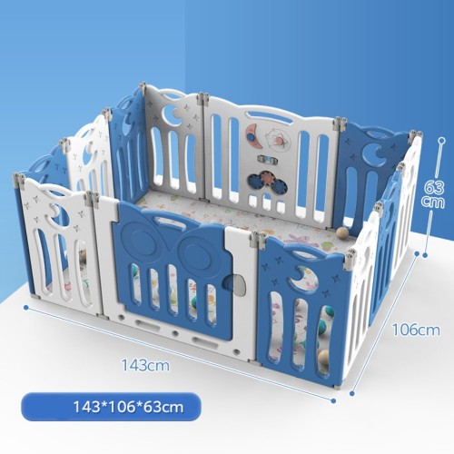 Πλαστικός Παιδότοπος Φράχτη Παιχνιδιού Owl Μπλε MTY03-BLU