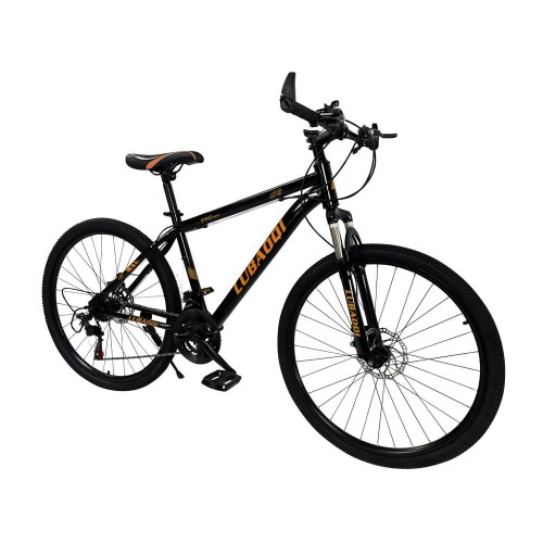 Ποδήλατο με Δισκόφρενα  Mountain Hardtail 26" Lubaoqi Μαύρο Πορτοκαλί LBQ-650B-BKO