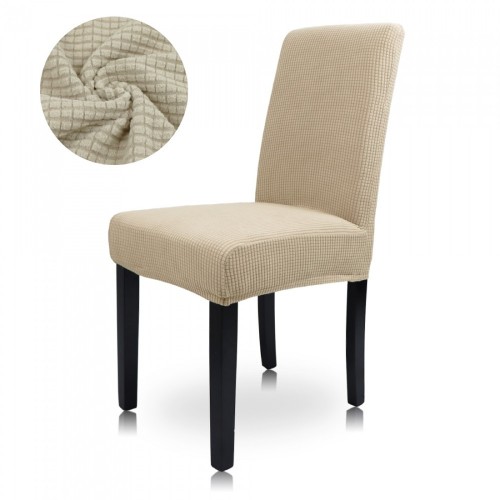 (1τμχ) Ελαστικά Καλύμματα Καρέκλας με πλάτη Pop Εκρού CB050-CR