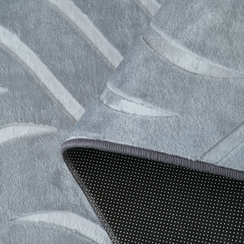 Χαλί Velora Βελούδινο Ανάγλυφο Γκρι 200×300cm VEL01-GREY-200