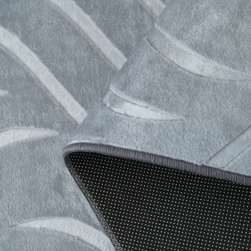 Χαλί Velora Βελούδινο Ανάγλυφο Γκρι 200×300cm VEL01-GREY-200
