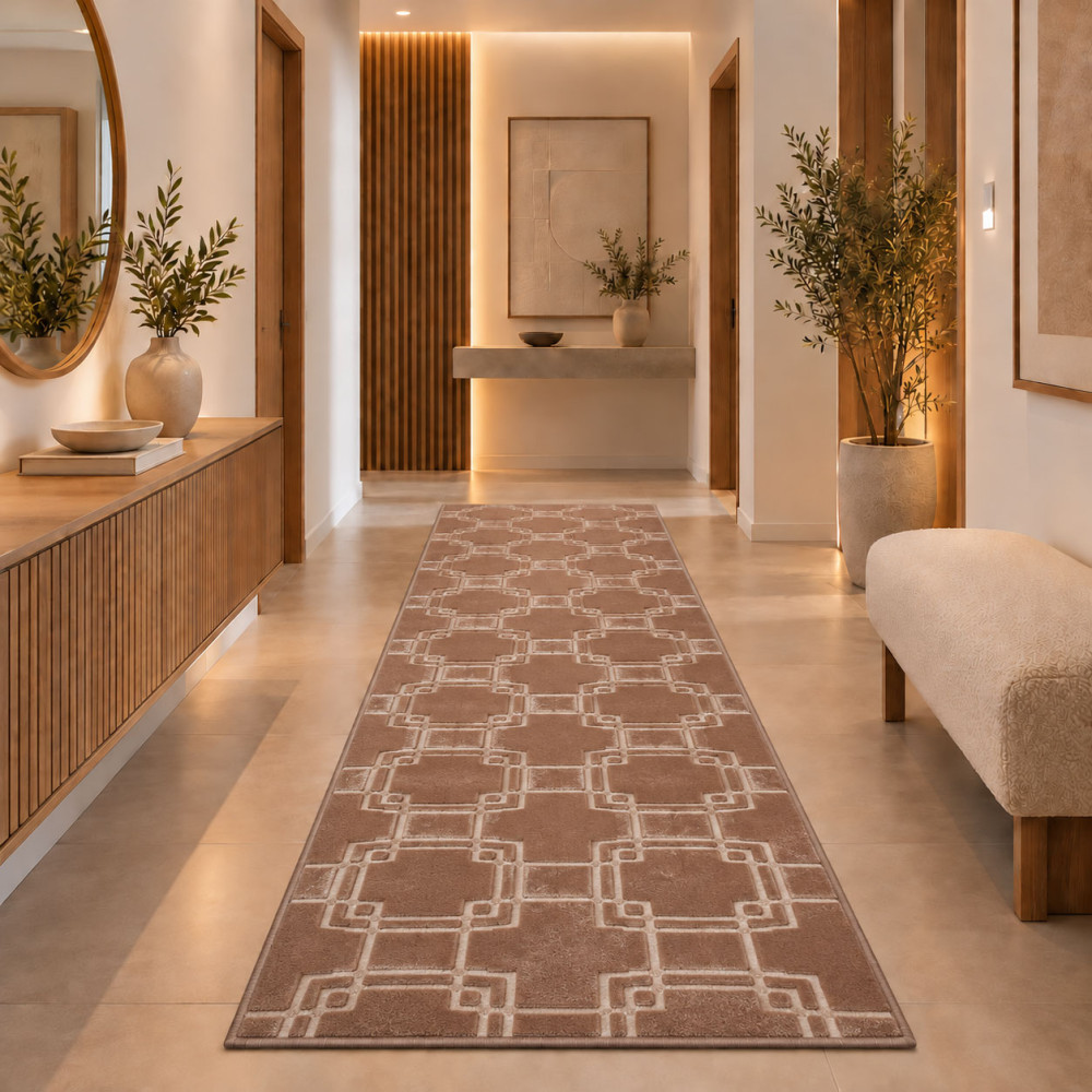 Διάδρομος Velora Βελούδινο Ανάγλυφο Μελί 80cm VEL02-HONEY-diad
